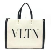 Valentino Vintage Pre-owned Canvas totevskor Beige, Dam