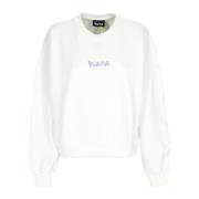 Disclaimer Vit Lila Crewneck Lätt Sweatshirt White, Dam