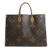 Louis Vuitton Vintage Pre-owned Canvas handvskor Brown, Dam