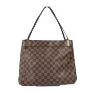 Louis Vuitton Vintage Pre-owned Tyg louis-vuitton-vskor Brown, Dam