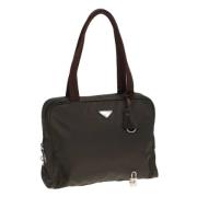 Prada Vintage Pre-owned Nylon totevskor Brown, Dam