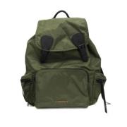 Burberry Vintage Pre-owned Nylon axelremsvskor Green, Dam