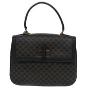 Celine Vintage Pre-owned Canvas handvskor Black, Dam