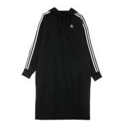 Adidas Svart Hoodie Klänning Långärmad Black, Dam