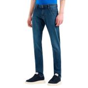 Armani Slim Fit Blå Jeans Blue, Herr