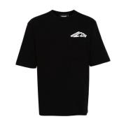 Dsquared2 Svart Bomull Jersey T-shirt med Logo Black, Herr