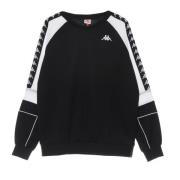 Kappa Herr Lätt Crewneck Sweatshirt Svart/Vit Black, Herr