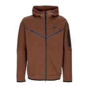 Nike Tech Fleece Hoodie Lättvikts Zip Tröja Brown, Herr