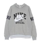 Nike Grå Lättvikts huva Sweatshirt Trend Fit Gray, Herr