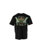 Balmain Svart Bomull T-shirt för Herrar Black, Herr