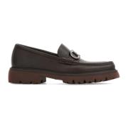 Salvatore Ferragamo Bruna platta loafers med Gancini-spänne Brown, Her...