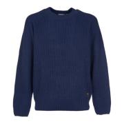 Carhartt Wip Stiliga Crew Neck Sweaters Blue, Herr