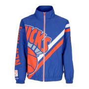 Mitchell & Ness NBA Exploded Logo Windbreaker Jacka Blue, Herr