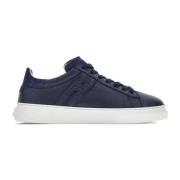 Hogan Läder H365 Sneakers för Män Blue, Herr