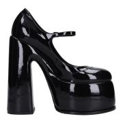 Casadei Med klack svart Black, Dam