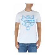 Plein Sport Tryckt Herr T-shirt White, Herr