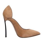 Casadei Med Klack Kamel Brown, Dam