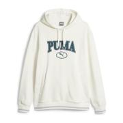 Puma Logo Hoodie - Vit White, Herr