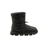 ASH Jewel Shiny Puffy Nylon Boots Black, Dam