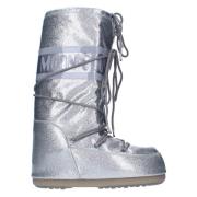 Moon Boot Stövlar Silver Gray, Dam