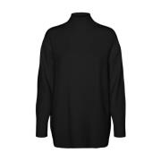 Vero Moda Mysig Turtleneck Sweater Black, Dam