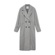 Vero Moda Elegant dubbelknäppt lång kappa Gray, Dam