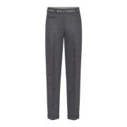 Cambio Slim-Fit Mörkgrå Kim Byxor Gray, Dam