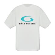 Balenciaga T-shirt med logotyp Gray, Herr