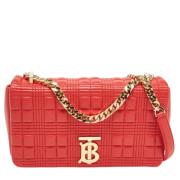 Burberry Vintage Pre-owned Laeder axelremsvskor Red, Dam