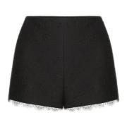 Valentino Garavani Svart Spets Korta Shorts Black, Dam