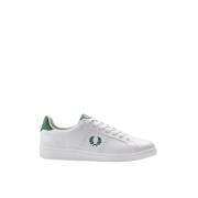 Fred Perry Läder Herr Sneakers Array Kollektion White, Herr