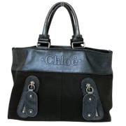 Chloé Pre-owned Pre-owned Denim handvskor Black, Dam