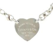 Tiffany & Co. Pre-owned Pre-owned Metall halsband Gray, Dam