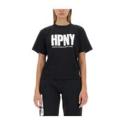 Heron Preston T-shirt med logotyptryck Black, Dam