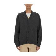 PS By Paul Smith Merino Ull Cardigan Gray, Herr