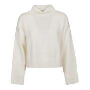 Loulou Studio Turtle Neck Sweater i Stintino Stil Beige, Dam