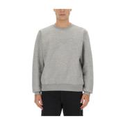 Aspesi Bekväm Stilren Sweatshirt Blandning Bomull Polyester Gray, Herr