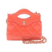 Chanel Vintage Pre-owned Laeder handvskor Orange, Dam