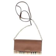 Burberry Vintage Pre-owned Laeder crossbodyvskor Brown, Dam