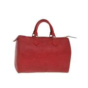 Louis Vuitton Vintage Pre-owned Laeder handvskor Red, Dam