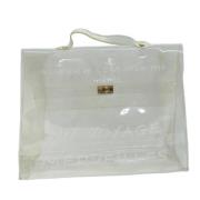 Hermès Vintage Pre-owned Canvas handvskor White, Dam