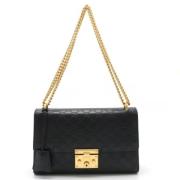 Gucci Vintage Pre-owned Laeder crossbodyvskor Black, Dam