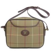 Burberry Vintage Pre-owned Canvas axelremsvskor Brown, Dam