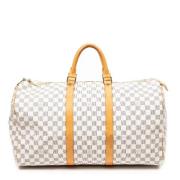 Louis Vuitton Vintage Pre-owned Belagd canvas handvskor White, Dam