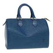 Louis Vuitton Vintage Pre-owned Laeder handvskor Blue, Dam