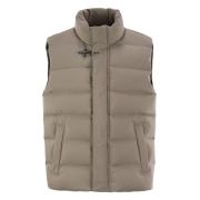 Fay Stilig Herr Polyester Gilet Beige, Herr