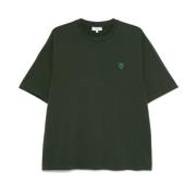 Maison Kitsuné Grön T-shirt för män Aw24 Green, Herr