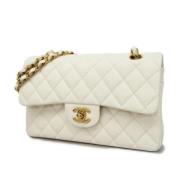 Chanel Vintage Pre-owned Laeder axelremsvskor White, Dam