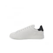 Armani Läder Logosneakers Höjer Stil White, Herr