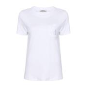 Max Mara Vit T-shirt Madera Bomullstyg White, Dam